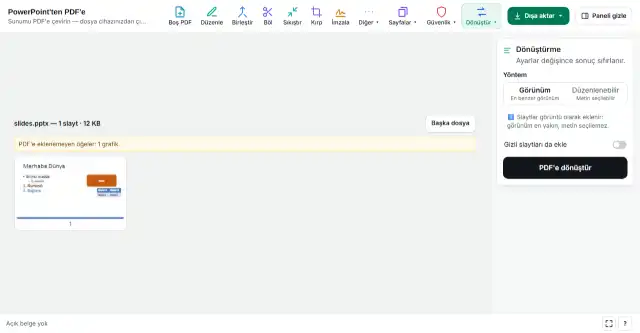 PDF'i indirin