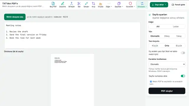 PDF'i indirin